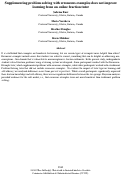 Cover page: Supplementing problem solving with erroneous examples does not improvelearning from an online fraction tutor