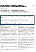 Cover page: Atopic Eczema in Adulthood and Risk of Depression and Anxiety: A Population-Based Cohort Study