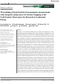 Cover page: 3D modeling of deep borehole electromagnetic measurements with energized casing source for fracture mapping at the Utah Frontier Observatory for Research in Geothermal Energy