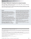 Cover page: Phenotype of Spirometric Impairment in an Aging Population