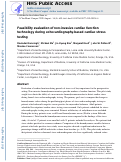 Cover page: Feasibility evaluation of non-invasive cardiac function technology during echocardiography-based cardiac stress testing