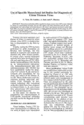 Cover page: Use of Specific Monoclonal Antibodies for Diagnosis of Citrus Tristeza Virus