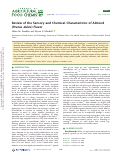 Cover page: Review of the Sensory and Chemical Characteristics of Almond (Prunus dulcis) Flavor