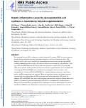 Cover page: Hepatic inflammation caused by dysregulated bile acid synthesis is reversible by butyrate supplementation