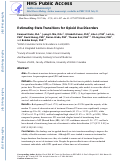 Cover page: Estimating State Transitions for Opioid Use Disorders