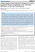 Cover page: A Bulk Segregant Gene Expression Analysis of a Peach Population Reveals Components of the Underlying Mechanism of the Fruit Cold Response