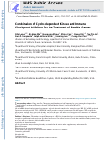 Cover page: Combination of cyclin-dependent kinase and immune checkpoint inhibitors for the treatment of bladder cancer