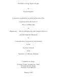 Cover page: Problems on Large Sparse Graphs