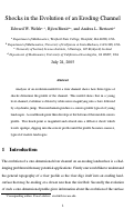 Cover page: Shocks in the Evolution of an Eroding Channel