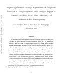 Cover page: Improving Precision through Adjustment for Prognostic Variables in Group Sequential Trial Designs: Impact of Baseline Variables, Short-Term Outcomes, and Treatment Effect Heterogeneity