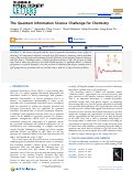 Cover page: The Quantum Information Science Challenge for Chemistry.