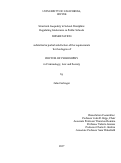 Cover page: Structural Inequality in School Discipline: Regulating Intolerance in Public Schools