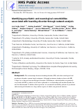 Cover page: Identifying psychiatric and neurological comorbidities associated with hoarding disorder through network analysis.