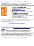 Cover page: Coping during pregnancy: a systematic review and recommendations