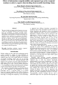 Cover page: Effects of information comprehensibility and argument type on lay recipients’ readiness to defer to experts when deciding about scientific knowledge claims