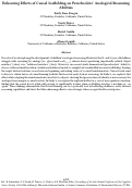 Cover page: Enhancing Effects of Causal Scaffolding on Preschoolers' Analogical Reasoning Abilities