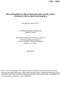 Cover page: Relationship of SBS-symptoms and ventilation system type in office 
buildings