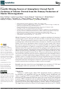 Cover page: Possible Missing Sources of Atmospheric Glyoxal Part II: Oxidation of Toluene Derived from the Primary Production of Marine Microorganisms.