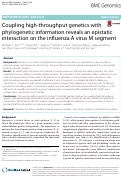 Cover page: Coupling high-throughput genetics with phylogenetic information reveals an epistatic interaction on the influenza A virus M segment