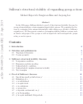 Cover page of Structural stability of meandering-hyperbolic group actions