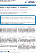 Cover page: Origin of myofibroblasts in liver fibrosis
