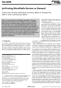 Cover page: Jet-Printing Microfluidic Devices on Demand.