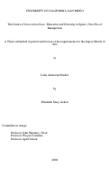 Cover page: The limits of interculturalismo : education and diversity in Spain's new era of immigration