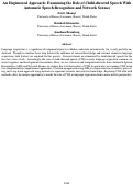 Cover page: An Engineered Approach: Examining the Role of Child-directed Speech WithAutomatic Speech Recognition and Network Science