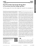 Cover page: Dual Planar‐Helix Type Energy Storage Wires to Circumvent Universal Energy Lag Effect