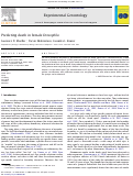 Cover page: Predicting death in female Drosophila