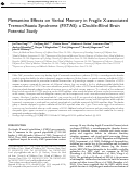 Cover page: Memantine Effects on Verbal Memory in Fragile X-associated Tremor/Ataxia Syndrome (FXTAS): a Double-Blind Brain Potential Study