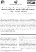 Cover page: Seasonal and spatial variations in biogenic hydrocarbon emissions from southern African savannas and woodlands