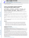 Cover page: Precise T cell recognition programs designed by transcriptionally linking multiple receptors.