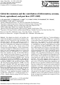 Cover page: Global fire emissions and the contribution of deforestation, savanna, forest, agricultural, and peat fires (1997-2009)