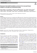 Cover page: Rainwater Charitable Foundation criteria for the neuropathologic diagnosis of progressive supranuclear palsy