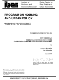 Cover page: New Or Rehab: Striking A New Balance Under California's Affordable Housing Standards