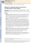 Cover page: Methods for CT Automatic Exposure Control Protocol Translation Between Scanner Platforms