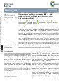 Cover page: Halogenated building blocks for 2D crystal engineering on solid surfaces: lessons from hydrogen bonding