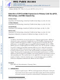 Cover page: Detection of GPCR mRNA Expression in Primary Cells Via qPCR, Microarrays, and RNA-Sequencing.