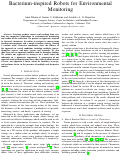 Cover page: Bacterium-inspired Robots for Environmental Monitoring