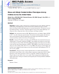 Cover page: Obese- and allergic-related asthma phenotypes among children across the United States