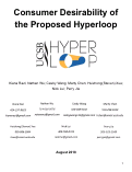 Cover page: Consumer Desirability of the Proposed Hyperloop