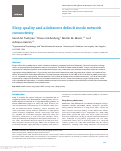 Cover page: Sleep quality and adolescent default mode network connectivity.