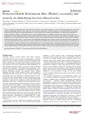 Cover page: Protected Health Information filter (Philter): accurately and securely de-identifying free-text clinical notes