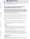 Cover page: Risk for depression tripled during the COVID-19 pandemic in emerging adults followed for the last 8 years