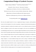 Cover page: Computational Design of Synthetic Enzymes