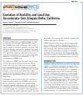 Cover page: Evolution of Arability and Land Use, Sacramento–San Joaquin Delta, California