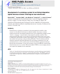 Cover page: Development of a Prototype System for Archiving Integrative/Hybrid Structure Models of Biological Macromolecules