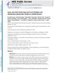 Cover page: Long- and Short-term Exposure to Air Pollution and Inflammatory/Hemostatic Markers in Midlife Women