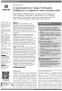 Cover page: A randomised phase I study of etrolizumab (rhuMAb β7) in moderate to severe ulcerative colitis